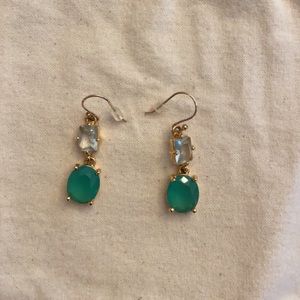 Kate Spade Emerald Green Crystal Earrings